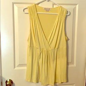 Yellow Michael Kors Sleeveless Shirt